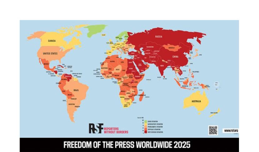 2025世界新闻自由指数　大马跃升19位排名第88