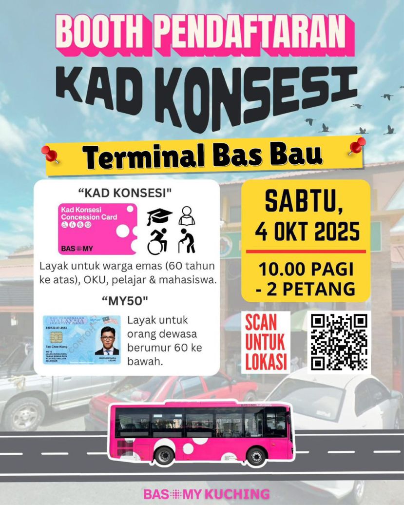 Bas.My Kuching 服务团队将于明日到石隆门巴士车站