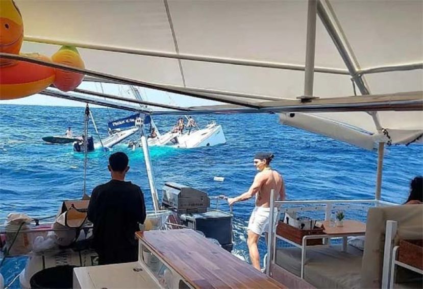 泰游船普吉岛海域沉没，船上33名中国游客全部获救。