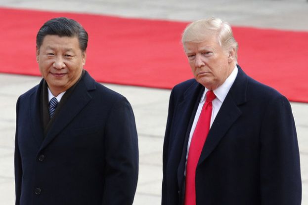 中国国家主席习近平、美国总统特朗普。