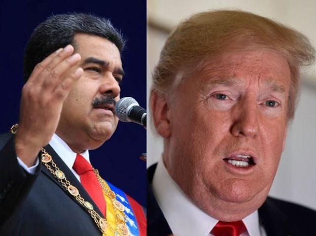 委内瑞拉总统马杜罗、美国总统特朗普。