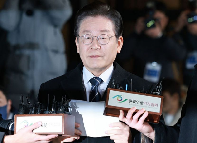 韩国共同民主党党魁李在明遭威胁恐吓。
