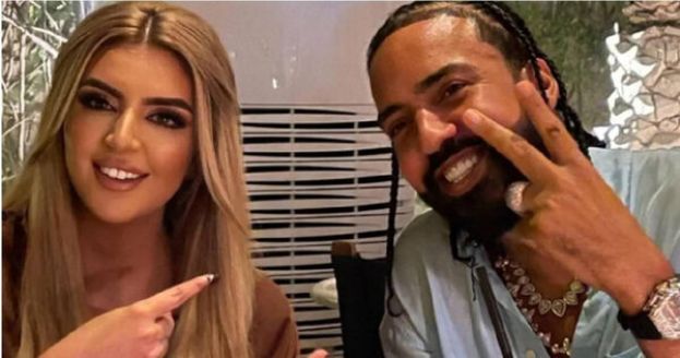 ●马哈拉公主与French Montana在合影。