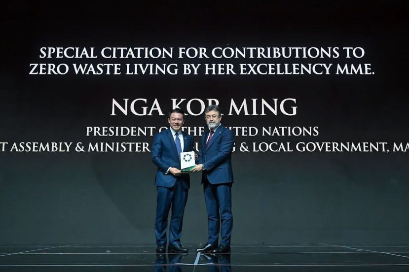 马来西亚荣获联合国零废基金特别表扬大奖  鼓励国人积极进行废料再循环把垃圾‘卖’成金钱