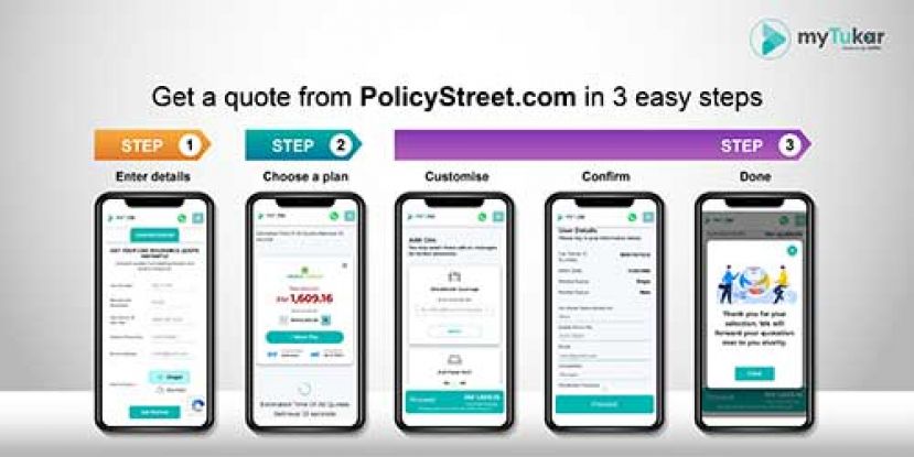 myTukar客户现在可以从几家保险公司收到一份预先核准的汽车购买即时保险报价，以进行比较。