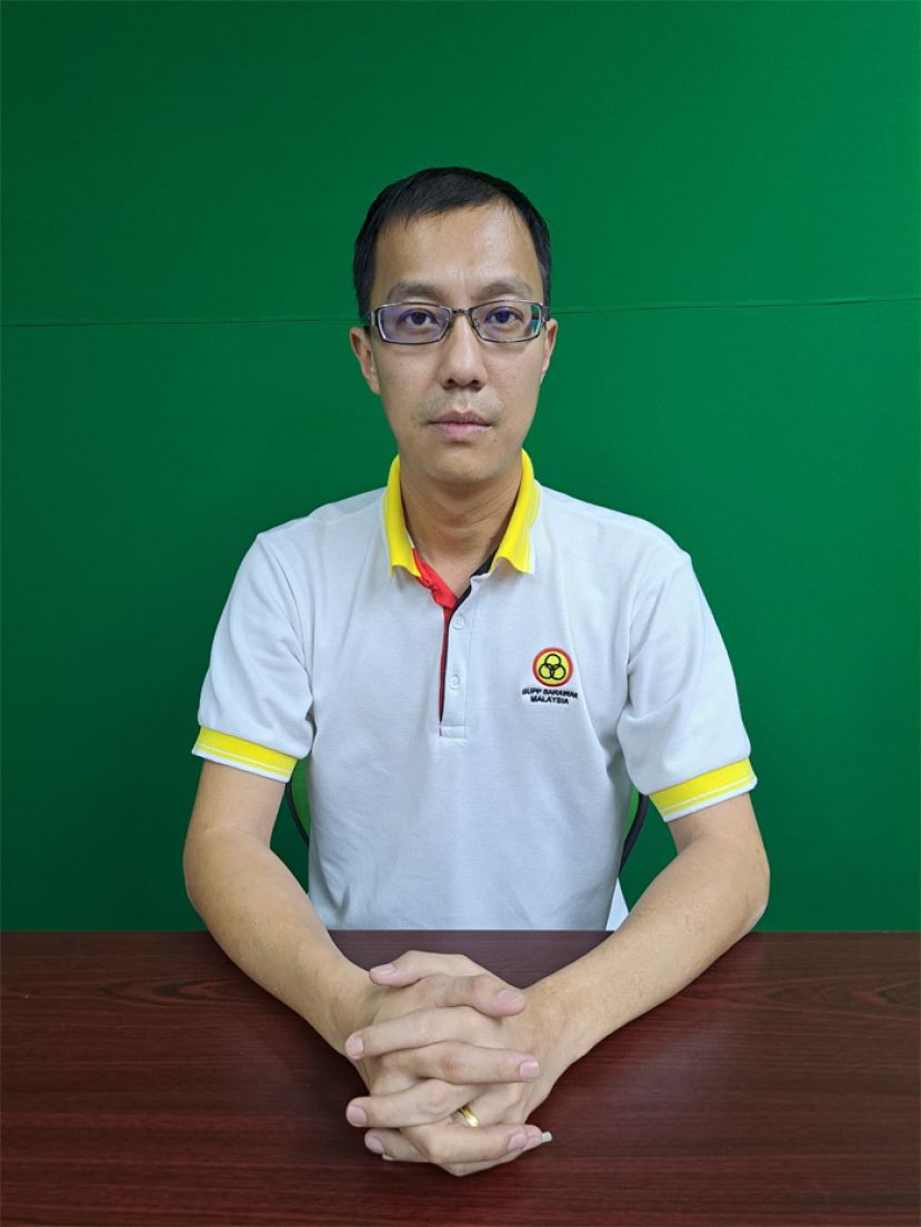 砂拉越人民联合党巴都吉当支部宣教秘书陈皓洋。