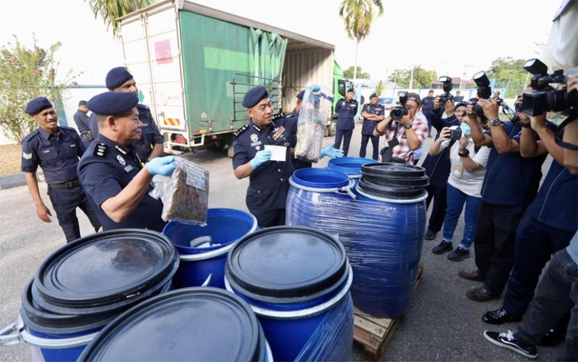 槟州警方销毁重量逾12万901.4克总值约200万令吉毒品
