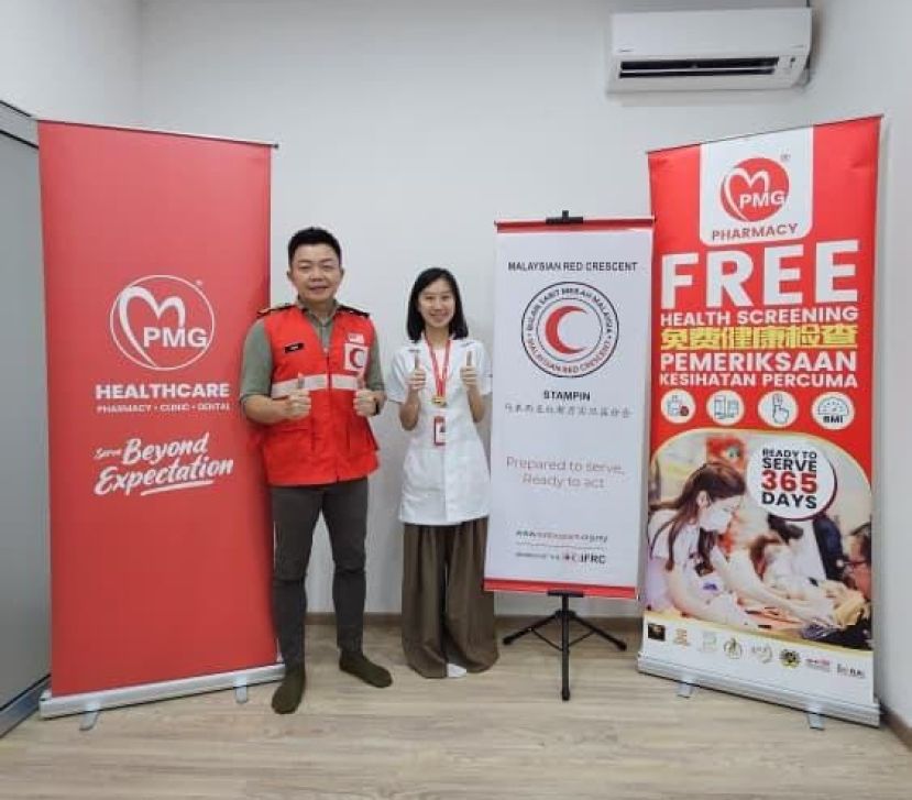 新月会实丹宾分会携手PMG药房办捐血及健康检查活动