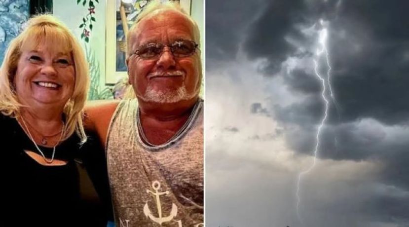 迪瓦恩（左图左面）一生遭遇2次雷击。