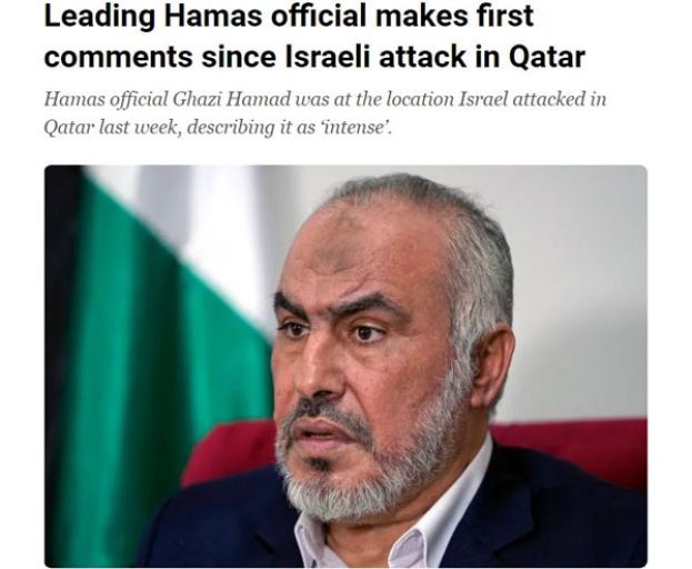 哈马斯高级官员加齐·哈马德。