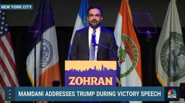 民主党新星曼达尼当选纽约市长，矢言挺身而出对抗特朗普。