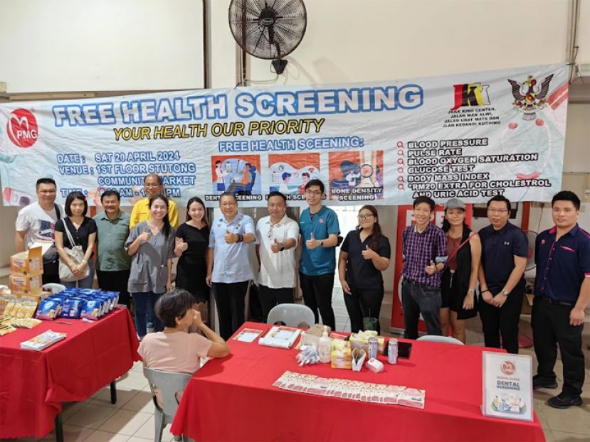 实都东市集免费健康检查活动 吸引100多民众参与