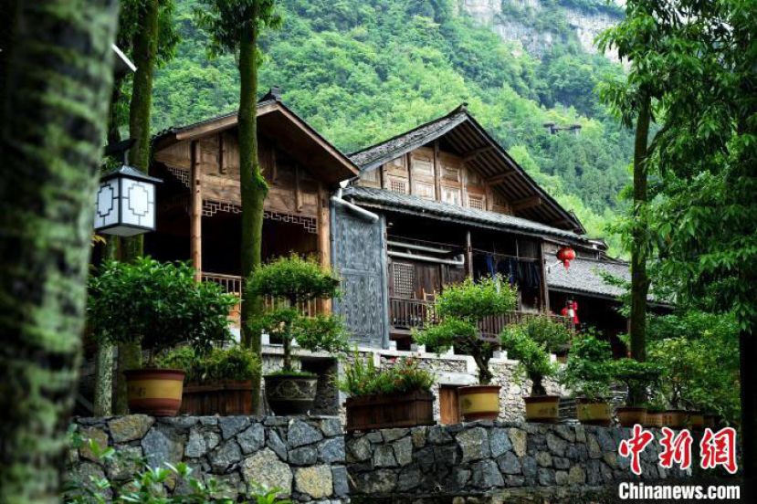 重庆首家考古民宿外景。