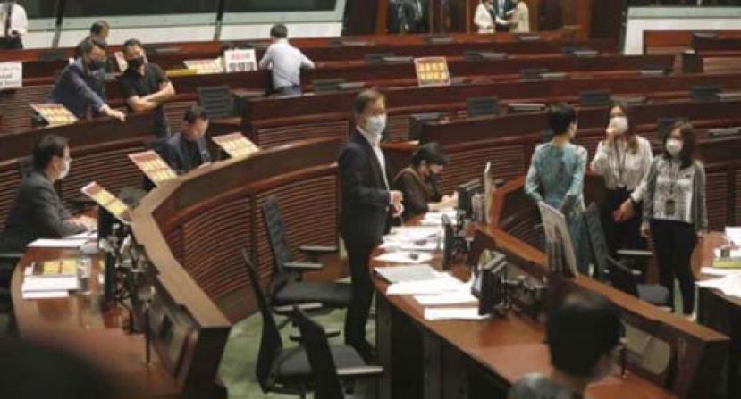 香港立法会周三恢复国歌法二读辩论。