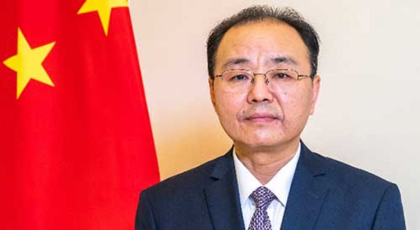 ●中国驻马大使欧阳玉靖。