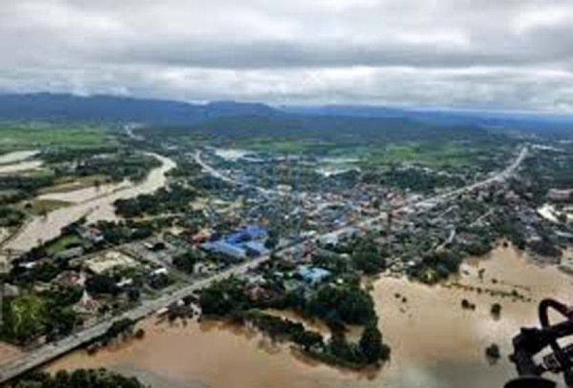 泰国19个府发生洪灾。