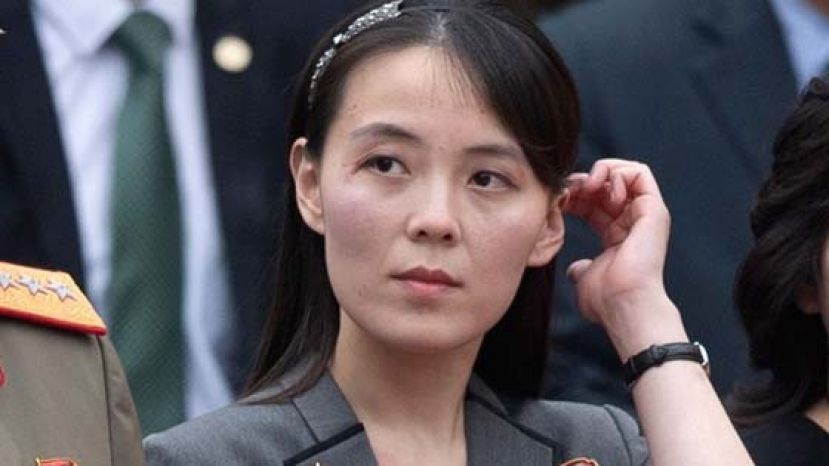 金正恩胞妹金与正近日对韩国发表强硬言论。