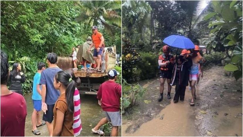 菲律宾海岸警卫队协助居民撤离。