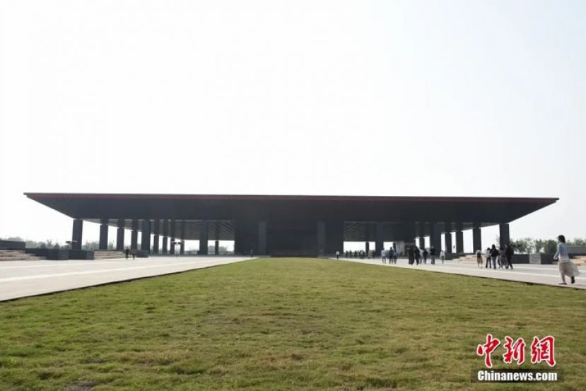 曹操高陵遗址博物馆主体建筑。