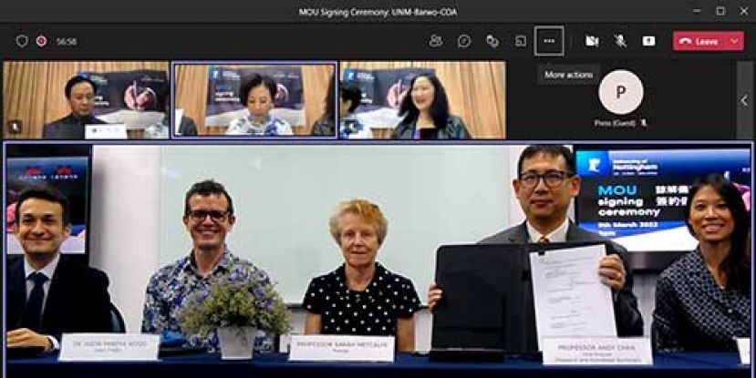 马来西亚诺丁汉大学与香港合作，以促进文化表演艺术教育。