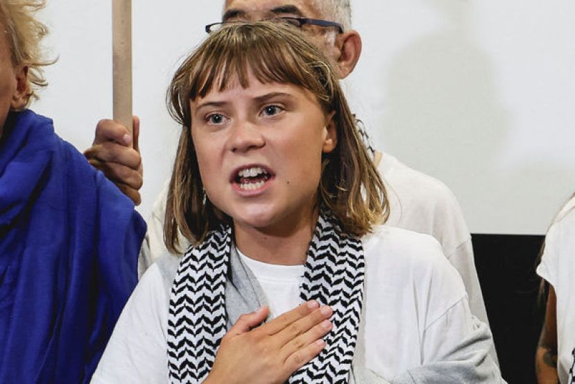 瑞典知名气候行动人士环保少女童贝里遭以色列政府驱逐。