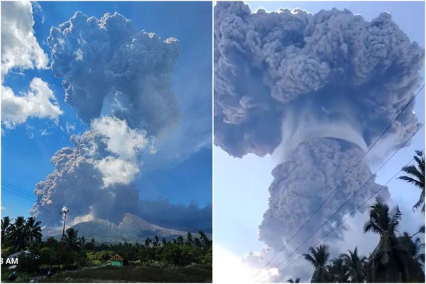 印尼勒沃托比火山7日发生大规模喷发。