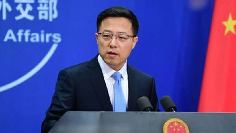 赵立坚向媒体梳理事件来龙去脉。