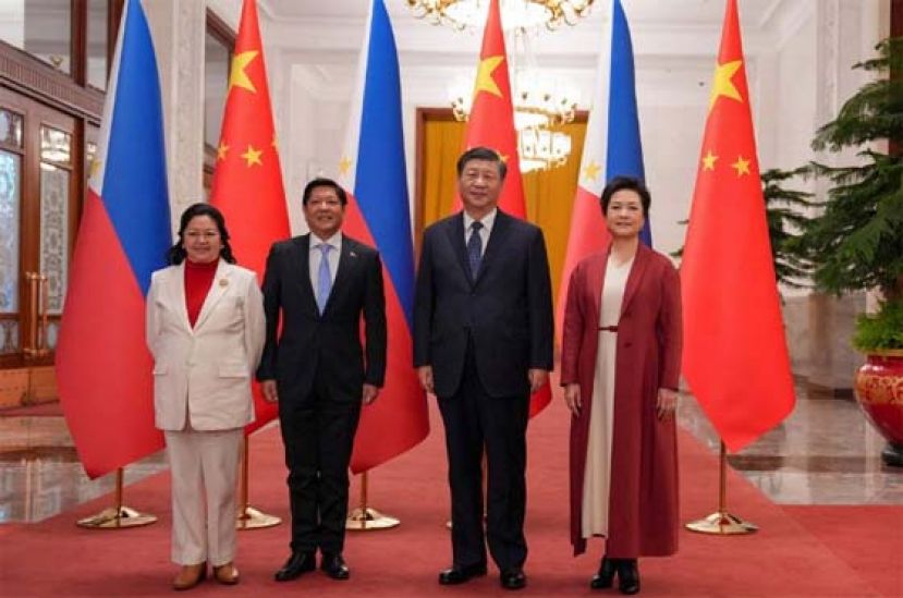 小马可斯访中期间拜会中国国家主席习近平。