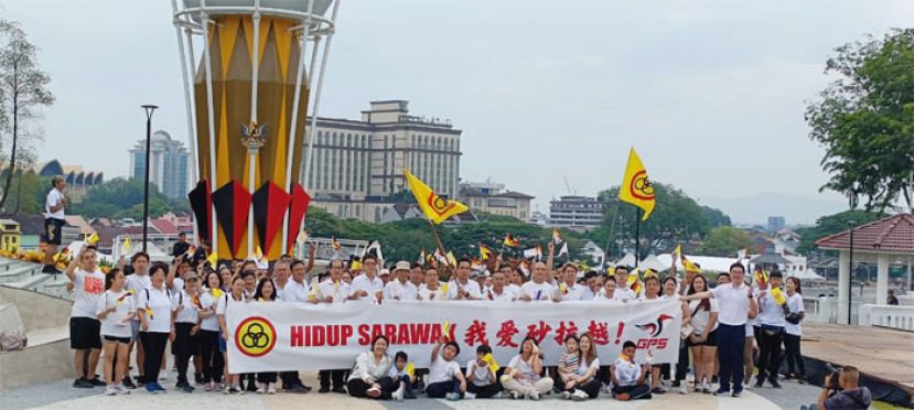 人联党古晋支部百人&ldquo;722奔走队&rdquo;    支持GPS砂盟政府为砂拉越带来更多的发展