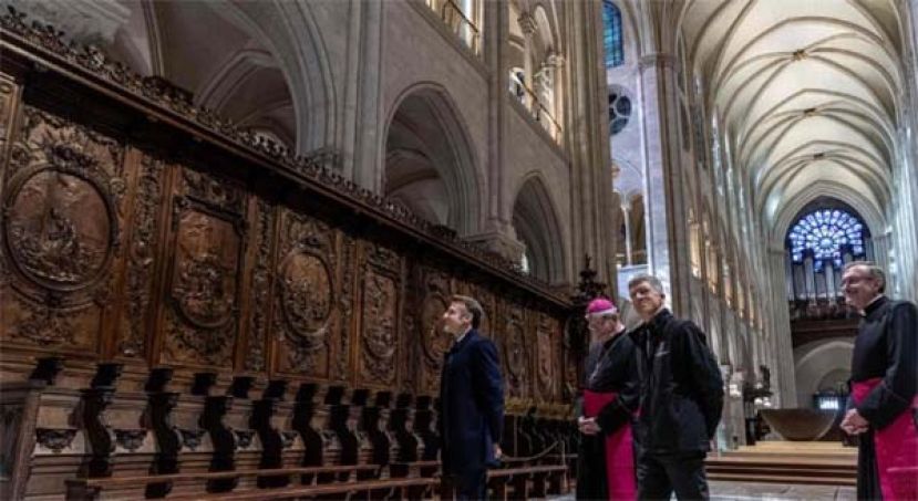 2019年失火后修复，巴黎圣母院12月重开。