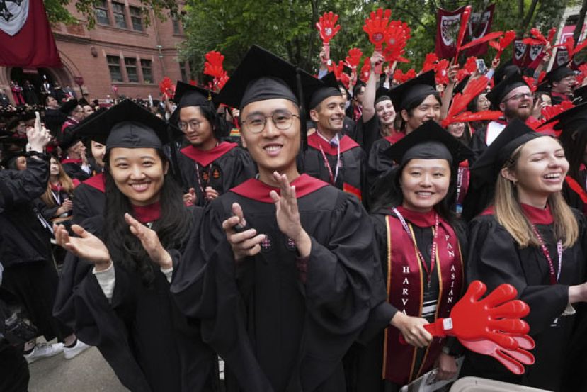 哈佛大学毕业典礼于29日举行。