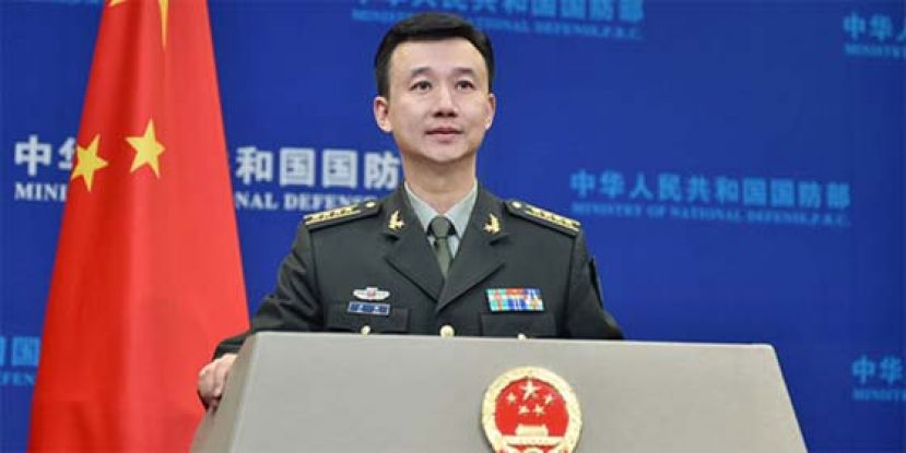 中国国防部：祖国统一台湾当归。