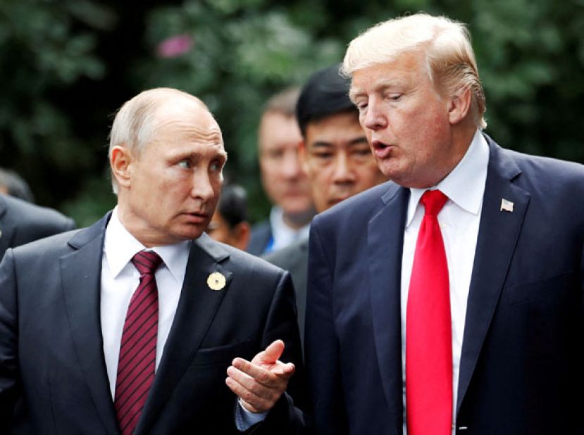 美国总统特朗普与俄罗斯总统普京将会面。