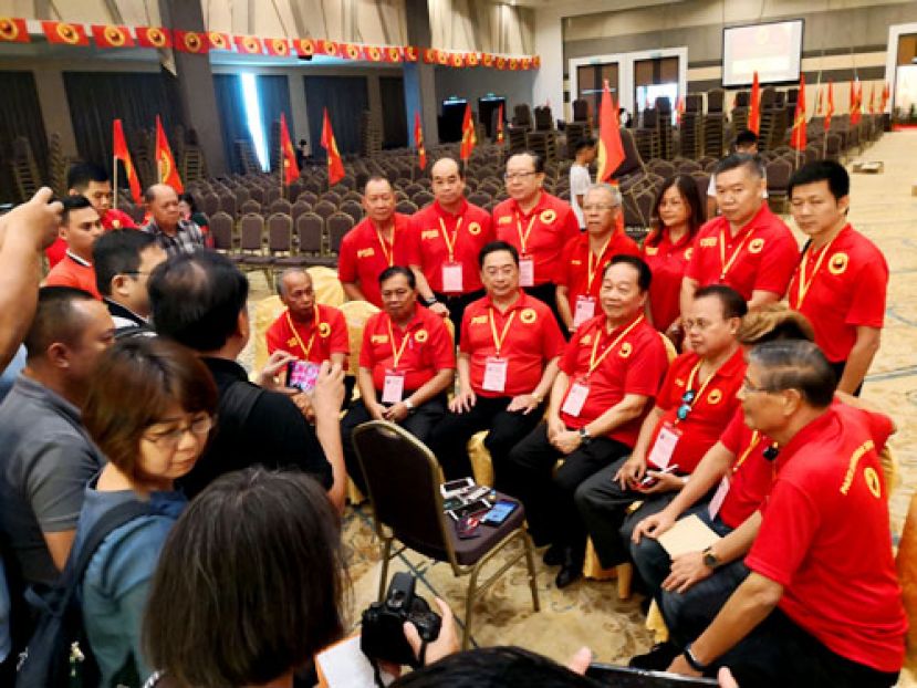 黄顺舸在大会后召开新闻发布会。