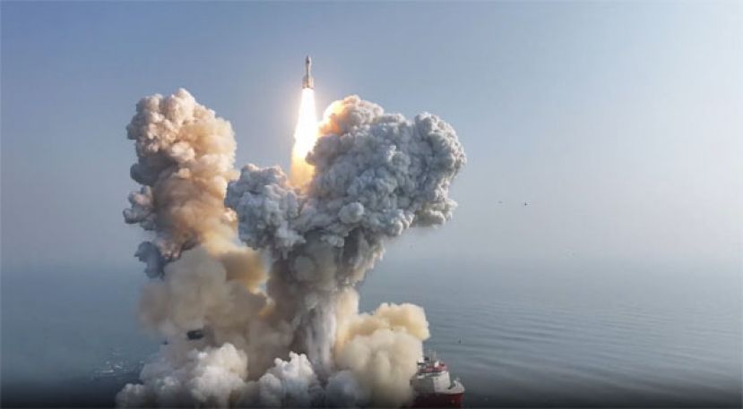 中国在11日顺利发射引力一号商业运载火箭。