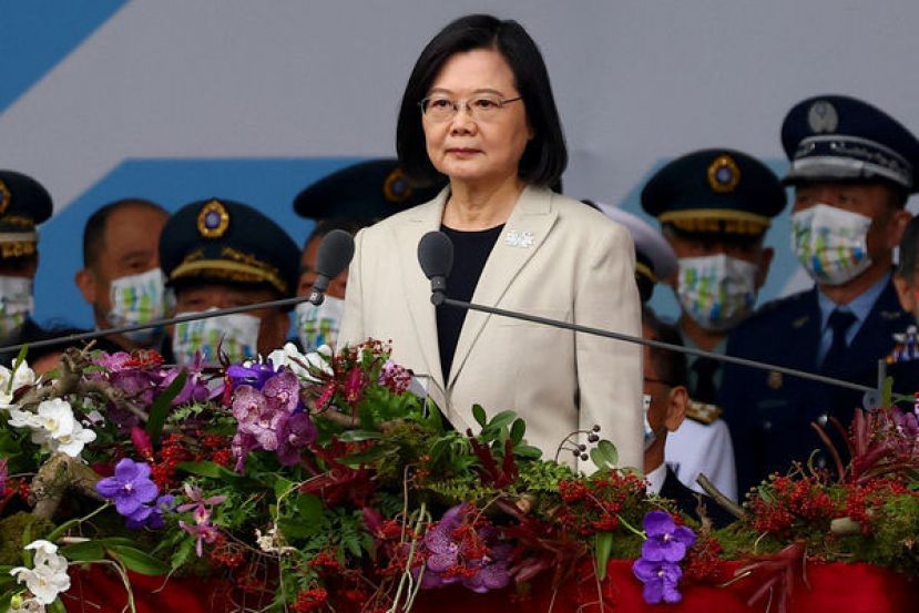 蔡英文今年国庆演说屡次提及半导体产业，今年5月更称台湾人均GDP将超越韩国。