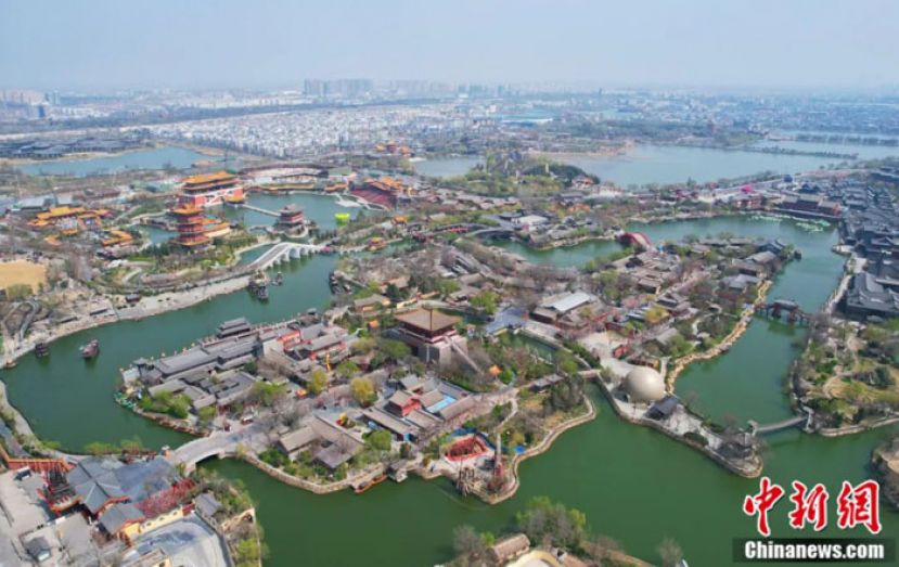 开封城市航拍。