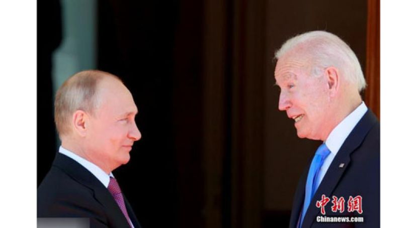 资料图：俄罗斯总统普京和美国总统拜登。