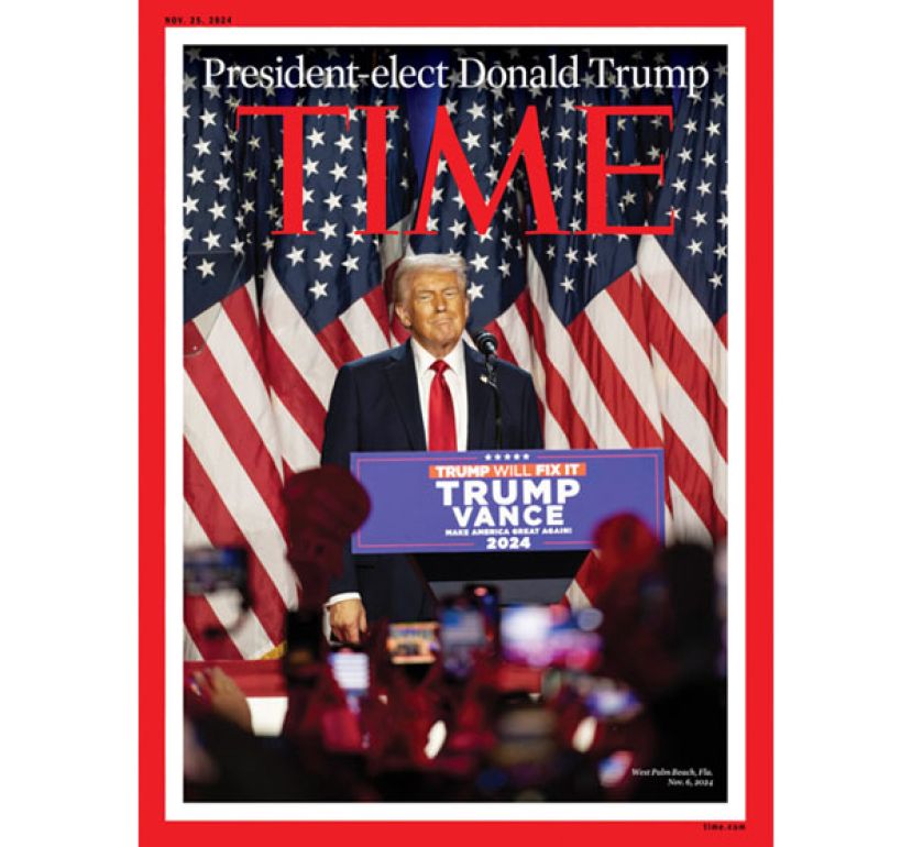 特朗普登上《时代》封面。