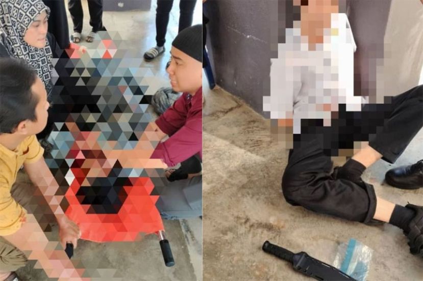 14岁男学生  持刀刺毙16岁女学生  凶手被捕 起获凶器