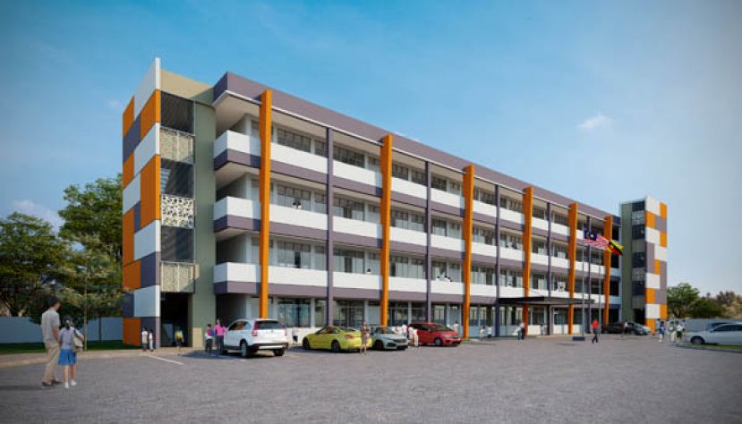 拥有24间课室的教学与行政大楼蓝图。