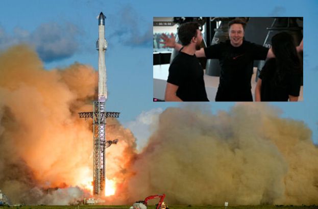 星舰13日进行第11次试飞，马斯克意外现身。