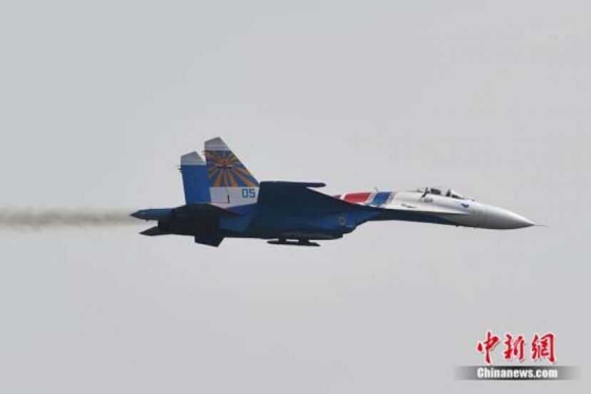 资料图：苏27战机。