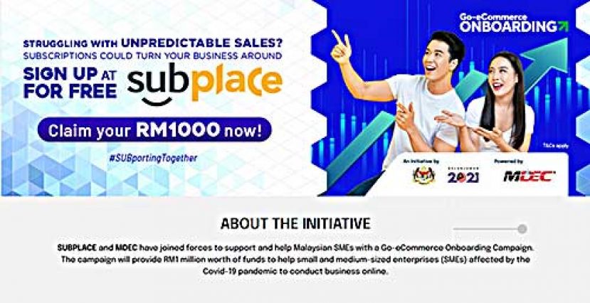 SUBPLACE与MDEC 携手推出Go-eCommerce Onboarding商业补助金计划  协助中小企业数码化转型 推动业务增长