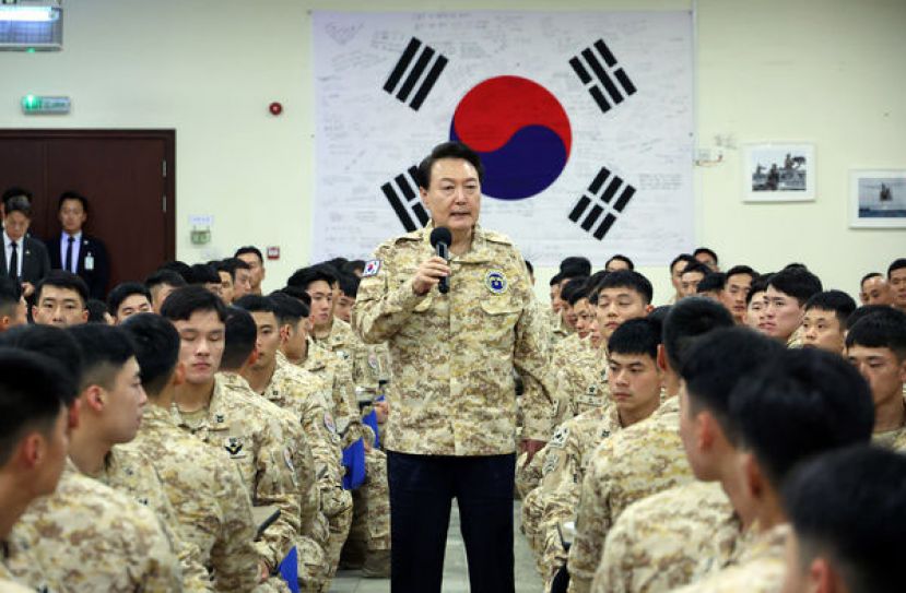尹锡悦15日在阿联酋视察韩国派驻当地特战部队时，表示&ldquo;伊朗是阿联酋的敌人&rdquo;。