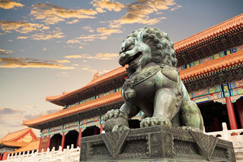 图示：北京故宫。