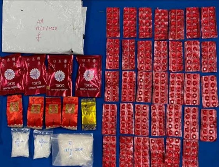 警方起获的部分毒品。