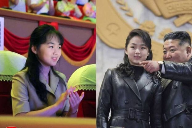 本月露面的金主爱（左），与今年2月露面时（右）相比，身形明显更瘦下来。
