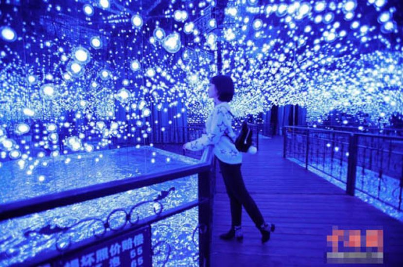 哈尔滨“花涧追光”艺术展衔接冰雪季成网红打卡地