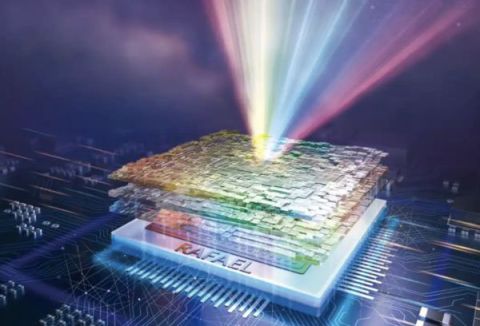 &ldquo;玉衡&rdquo;光谱成像晶片示意图。